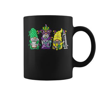 Jester Gnomes Nurse Mardi Gras Women Rn Icu Nicu Er Scrub Coffee Mug - Seseable