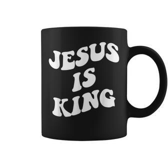 Jesus Is King Aesthetic Trendy Coffee Mug | Mazezy