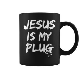 Jesus Is My Plug Christian Believers In Jesus Humor Novelty Coffee Mug | Mazezy