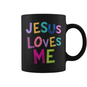 Jesus Loves Me Religious Christian Catholic Church Prayer Coffee Mug | Mazezy
