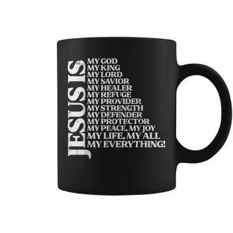 Jesus My God King Lord Religious Christian Men Women Kids Coffee Mug | Mazezy