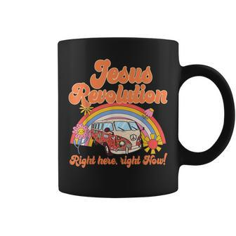 Jesus Revolution Right Here Right Now Revival Movement Coffee Mug | Mazezy