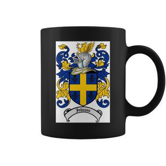 Johnson Family Crest - Coat Of Arms Coffee Mug - Seseable