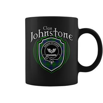 Johnstone Clan Crest | Scottish Clan Johnstone Family Badge Coffee Mug - Seseable