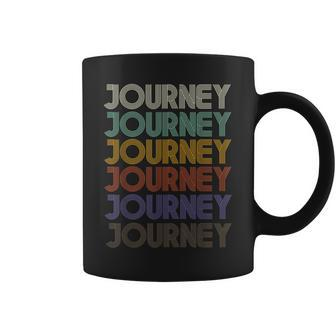 Journey First Name Retro Vintage 90S Stylet Coffee Mug | Mazezy AU