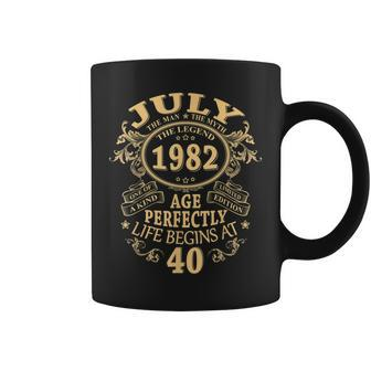 July 1982 The Man Myth Legend 40 Year Old Birthday Gifts Gift For Mens Coffee Mug - Seseable