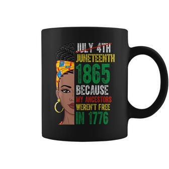 July 4Th Black History Month Junenth 1865 African Women Coffee Mug - Seseable