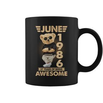 June 1986 37Th Birthday 2023 37 Years Of Being Awesome Coffee Mug - Seseable