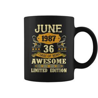 June 1987 Gifts 36 Year Of Being Awesome Limited Edition Coffee Mug - Seseable