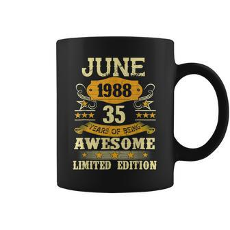 June 1988 Gifts 35 Year Of Being Awesome Limited Edition Coffee Mug - Seseable