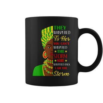 Junenth Black History Month African Woman I Am The Storm Coffee Mug | Mazezy