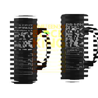 Junenth Black King Melanin Dad Fathers Day Men Fathers Coffee Mug | Mazezy
