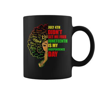 Junenth Is My Independence Day Queen Women Black History  Coffee Mug