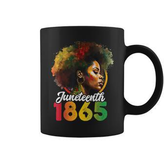 Junenth Is My Independence Day Womens Black Pride Coffee Mug | Mazezy