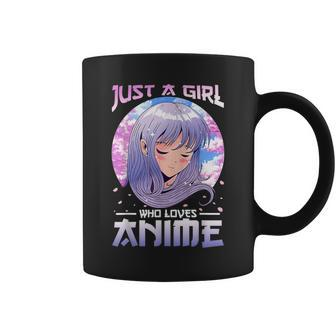 Just A Girl Who Loves Anime For N Girls Anime Coffee Mug - Thegiftio UK