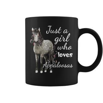 Just A Girl Who Loves Appaloosa Horses Gift Coffee Mug - Seseable