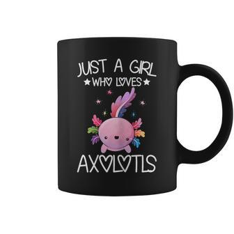 Just A Girl Who Loves Axolotls Kawaii Axolotls Lover Girls Coffee Mug | Mazezy