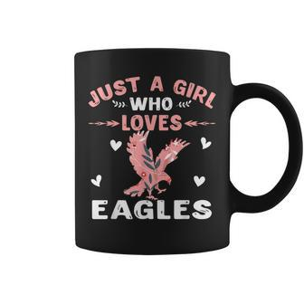Just A Girl Who Loves Eagles Gift Eagle Lover Coffee Mug | Mazezy