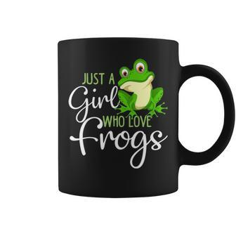 Just A Girl Who Loves Frogs Gift For Women And Girls Coffee Mug - Seseable