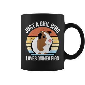 Just A Girl Who Loves Guinea Pigs Vintage Guinea Pig Coffee Mug - Seseable