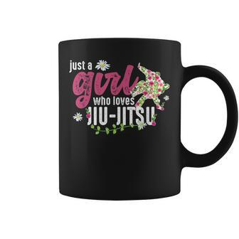 Just A Girl Who Loves Jiu-Jitsu - Jiu-Jitsu Fighter Coffee Mug - Seseable