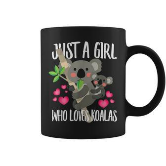 Just A Girl Who Loves Koalas Bear Lover Dad Mom Funny Coffee Mug - Seseable