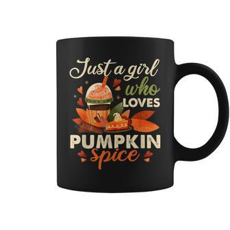Just A Girl Who Loves Pumpkin Spice Lattes Coffee Mug - Thegiftio UK