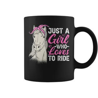 Just A Girl Who Loves To Ride Horse Riding Women Coffee Mug | Mazezy