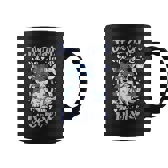 Just A Girl Who Loves Wolves Cute Wolf Lover Gift Coffee Mug | Mazezy
