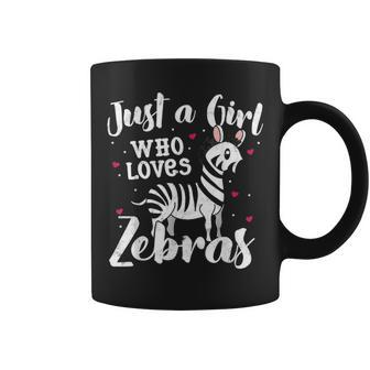 Just A Girl Who Loves Zebra Women Gift Mom Lover Coffee Mug - Seseable