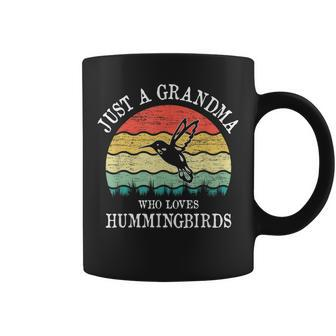 Just A Grandma Who Loves Hummingbirds Coffee Mug - Seseable