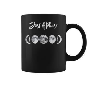 Just A Phase Moon Cycle Phases Of The Moon Astronomy Design Coffee Mug | Mazezy