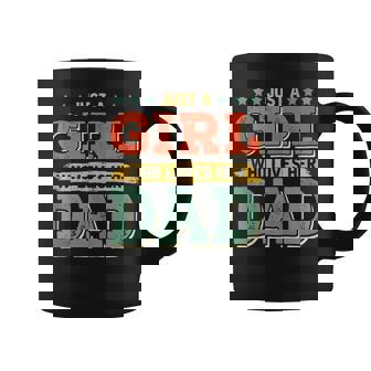 Just Girl Who Loves Her Dad Daughter Matching Fathers Day Coffee Mug - Thegiftio