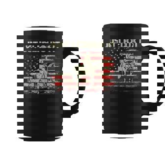 Just Ledoux It Cowboy Whiskey Wine Lover Vintage Usa Flag Coffee Mug - Thegiftio UK