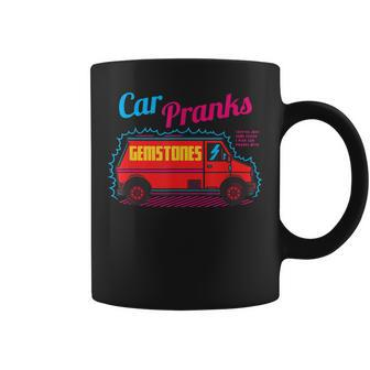 Just Some Fellas I Do Car Pranks With Gem Stones Red Van Coffee Mug - Seseable