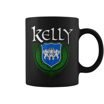 Kelly Surname Irish Last Name Kelly Family Crest Coffee Mug | Mazezy