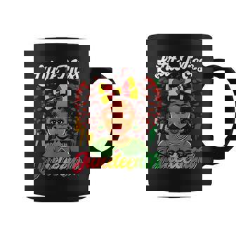 Kids Little Miss Junenth Girl Toddler Black History Coffee Mug | Mazezy