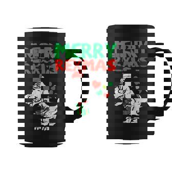 Kids Merry Rexmas Santa Trex Dino Toddler Boys Christmas Coffee Mug - Thegiftio