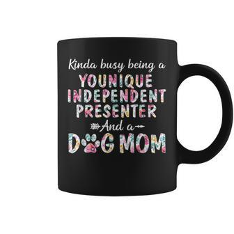 Kinda Busy Younique Independent Presenter And Dog Mom Coffee Mug | Mazezy