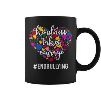 Kindness Heart Takes Courage End Bullying Unity Day Be Kind Coffee Mug | Mazezy