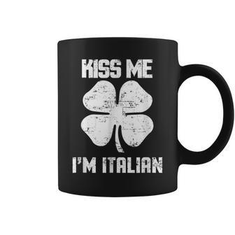 Kiss Me Im Italian St Patricks Day Clothes Coffee Mug - Seseable