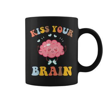 Kiss Your Brain Cute Teacher Appreciation Back To School Coffee Mug - Thegiftio UK