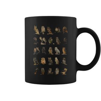 Know Your Owls Owl Chart Gifts For Owl Lovers Coffee Mug - Seseable