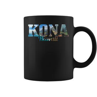 Kona Hawaii Hawaiian Islands Surf Surfing Surfer Gift Coffee Mug | Mazezy