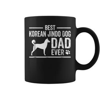 Korean Jindo Dog Dad Best Dog Owner Ever Gift For Mens Coffee Mug | Mazezy