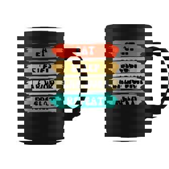 Lab Week 2023 Eat Sleep Lab Work Repeat Lab Tech Funny Coffee Mug | Mazezy