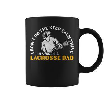 Lacrosse Dad Vintage Lacrosse Player Stick Retro Gift For Mens Coffee Mug | Mazezy