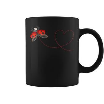 Ladybug Heart - Entomology Entomologist Nature Insect Lover Coffee Mug | Mazezy