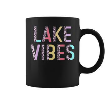 Lake Vibes Summer Vibes Vacation Funny Leopard Gift Women Coffee Mug | Mazezy