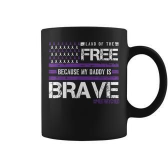 Land Of The Free Month Of The Military Child American Flag Coffee Mug - Seseable